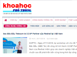 Sao Bắc Đẩu Telecom là CCSP Partner của Redhat tại Việt Nam
