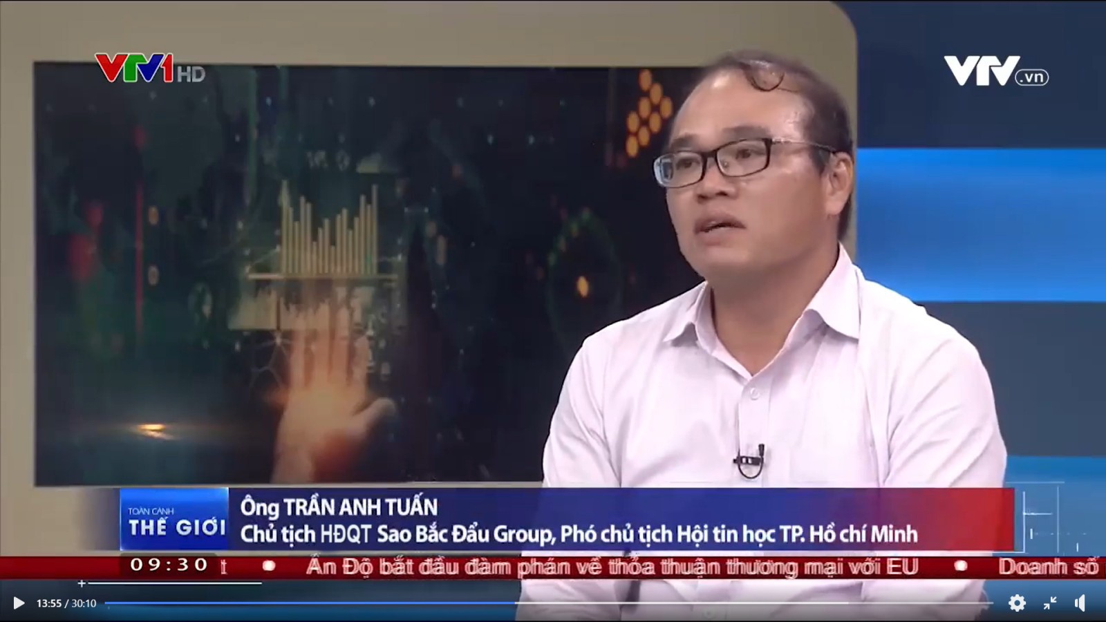 [VTV1] Chairman of Sao Bac Dau Board of Directors shared on the "COVID 19 - Vietnam's digital transformation opportunity" topic at the World Wide Program