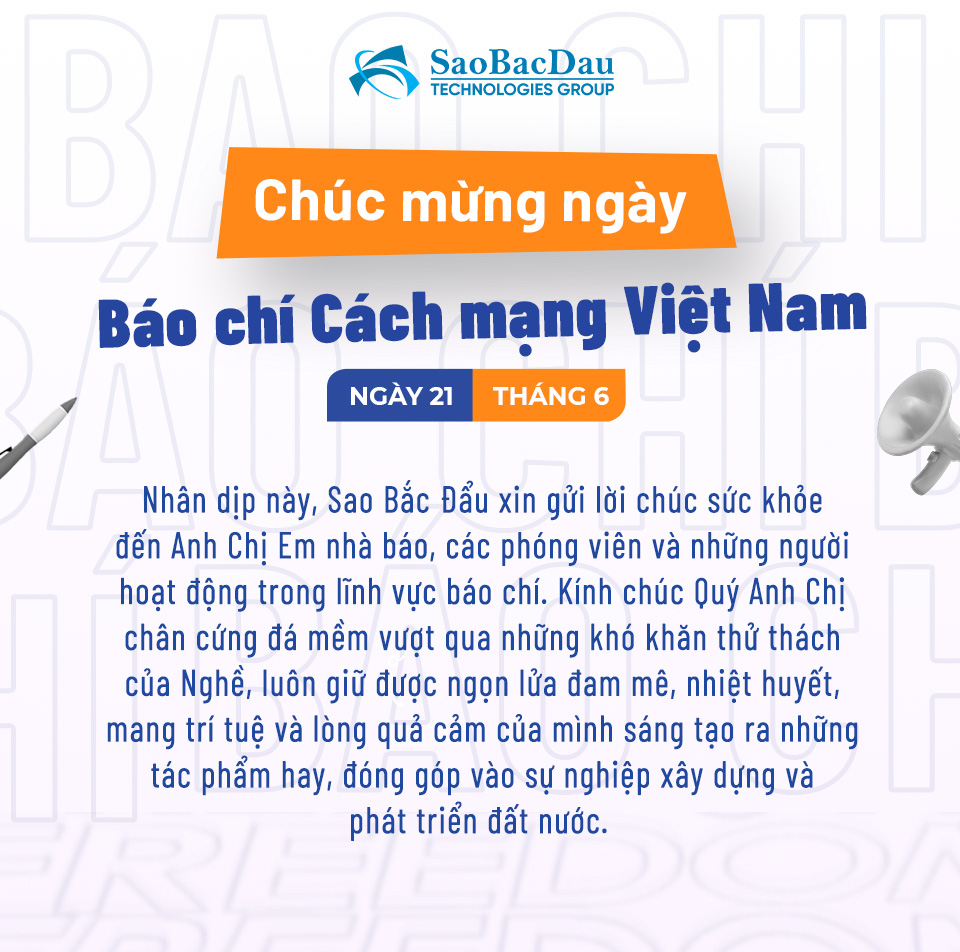 Chúc mừng ngày Báo chí Cách mạng Việt Nam