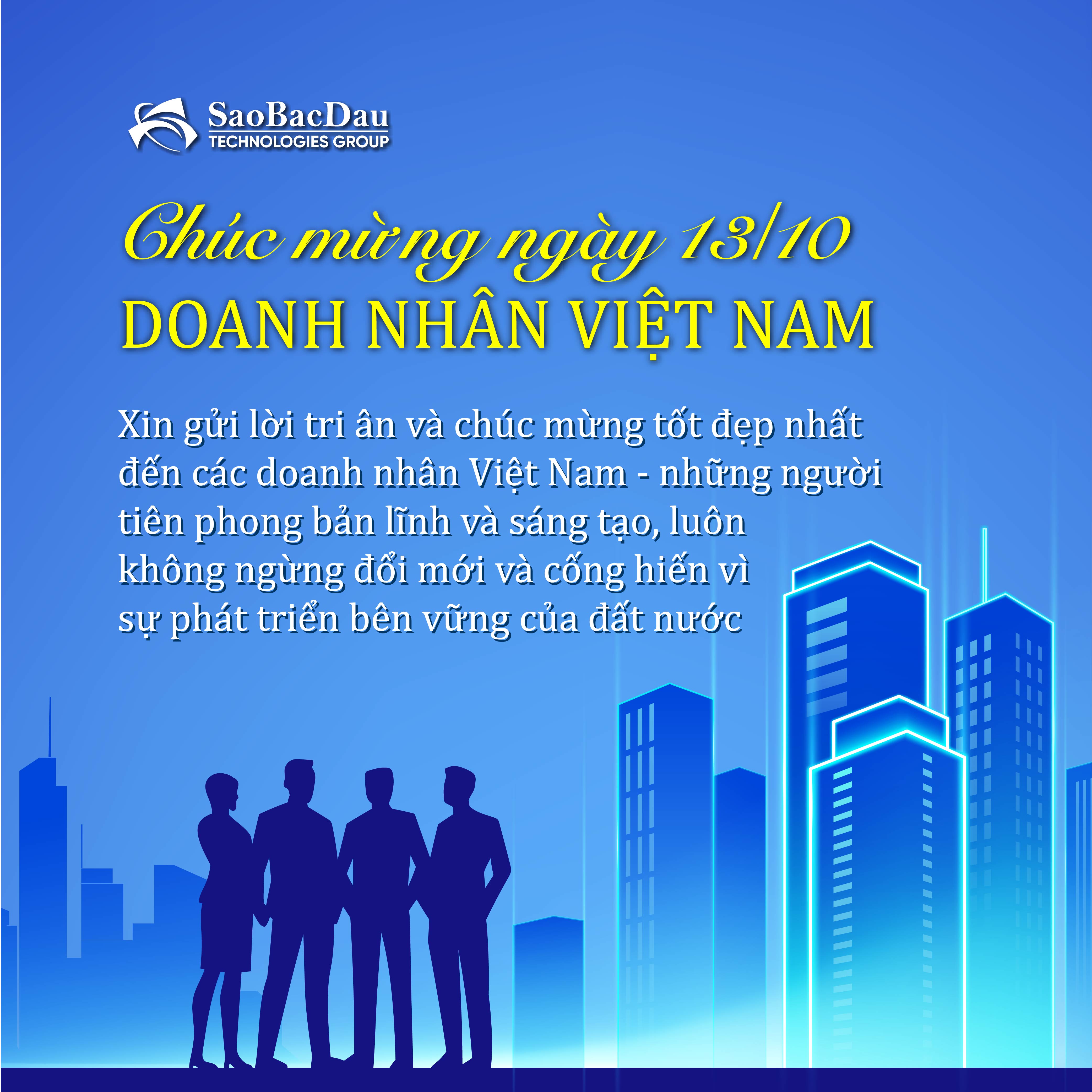 Chúc mừng ngày Doanh nhân Việt Nam 13/10